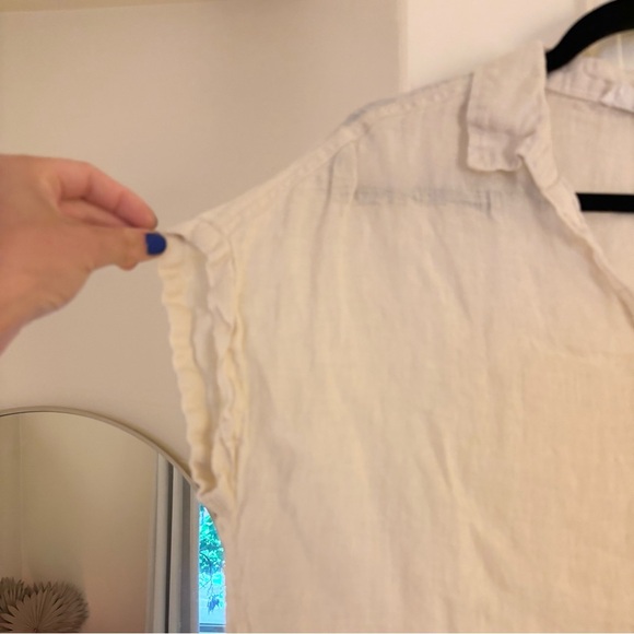 C&C California Cream Linen Shirt - Picture 3 of 4